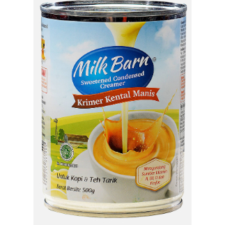 

Krimer Kental Manis Milk Barn 500gr/ MIlkBarn Kental Manis/ Sweetened Condensed Creamer