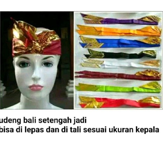 TERMURAH Udeng Pencak Silat Udeng Bali Udeng Seni Ikat Kepala Setengah Jadi | Udeng Bali / Ikat Bali