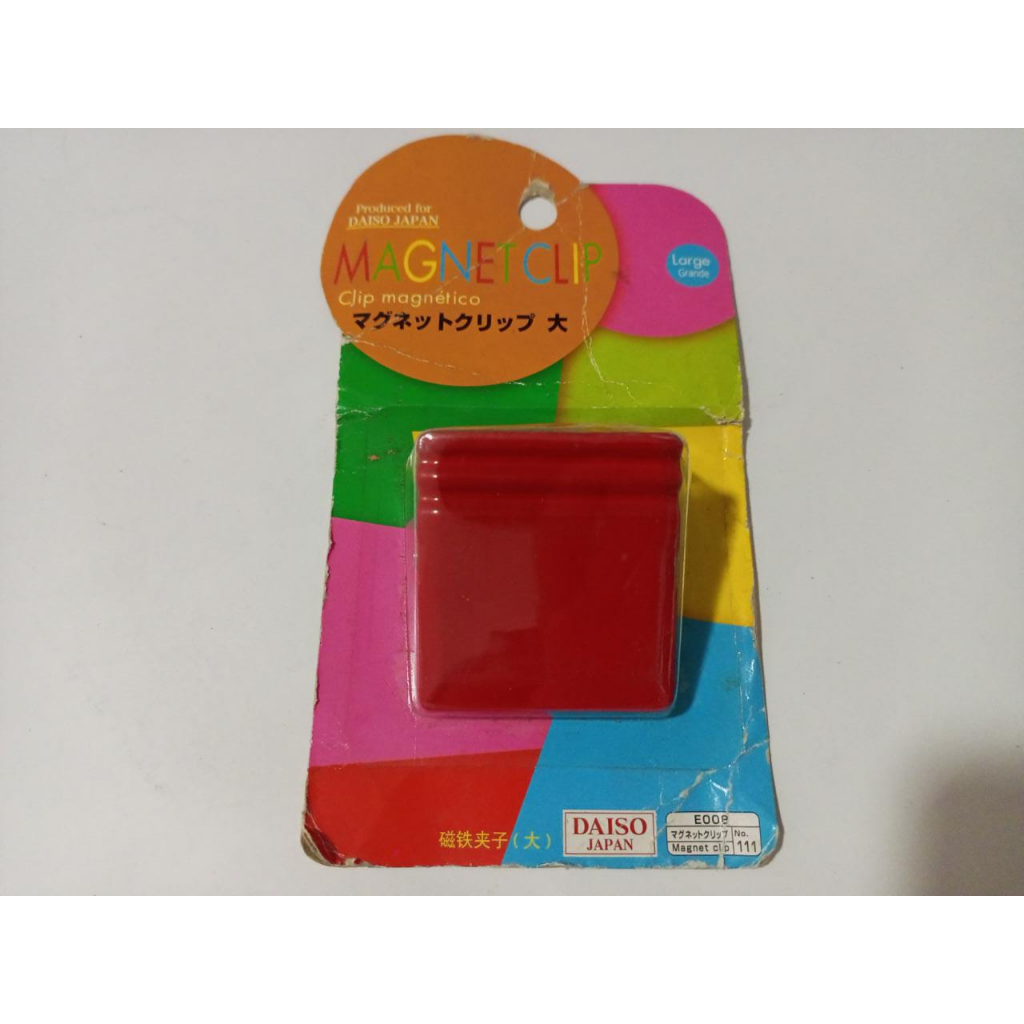 

Daiso Penjepit Kertas Magnet Ukuran Besar Klip Magnetic Clip Merah
