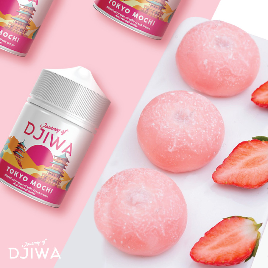 DJIWA FREEBASE 60ml | 3-6mg | e-Liquid AIO coffee banana strawberry