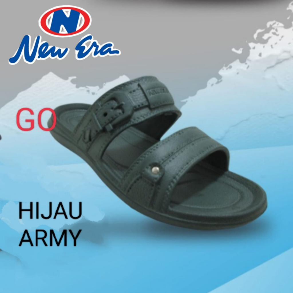 gof NEW ERA MB E 7032 Sandal Slop Karet Sandal Slop Pria Kekinian Sandal Pria Casual Sandal Slide 39-43