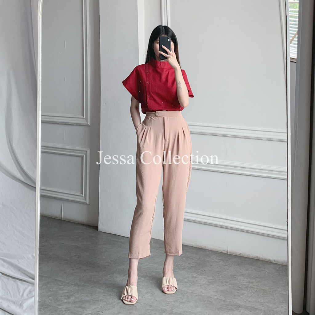 Premium Rythem Highwaist Pants TH 212 CEY AIRFLOW