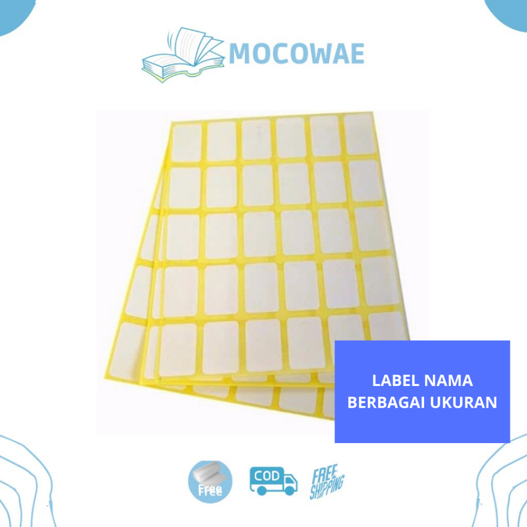 

Label Nama Buku Sticker Beng yu Kojico Self Adhesive Label