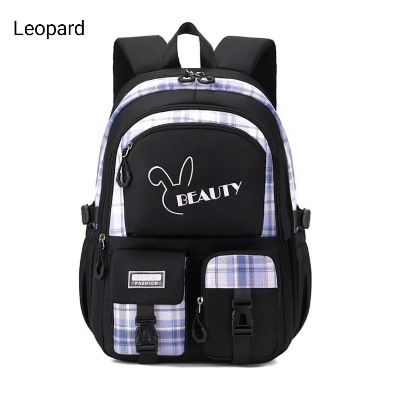 PTM - Tas ransel anak perempuan SD SMP SMA-tas punggung remaja kelinci beauty-backpack style korea