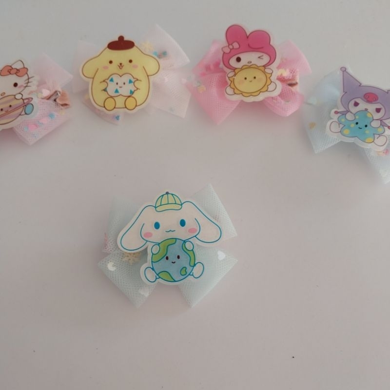 Jepit Rambut Akrilik Sanrio / Jepit Rambut Sanrio / Jepit Rambut Pita Sanrio