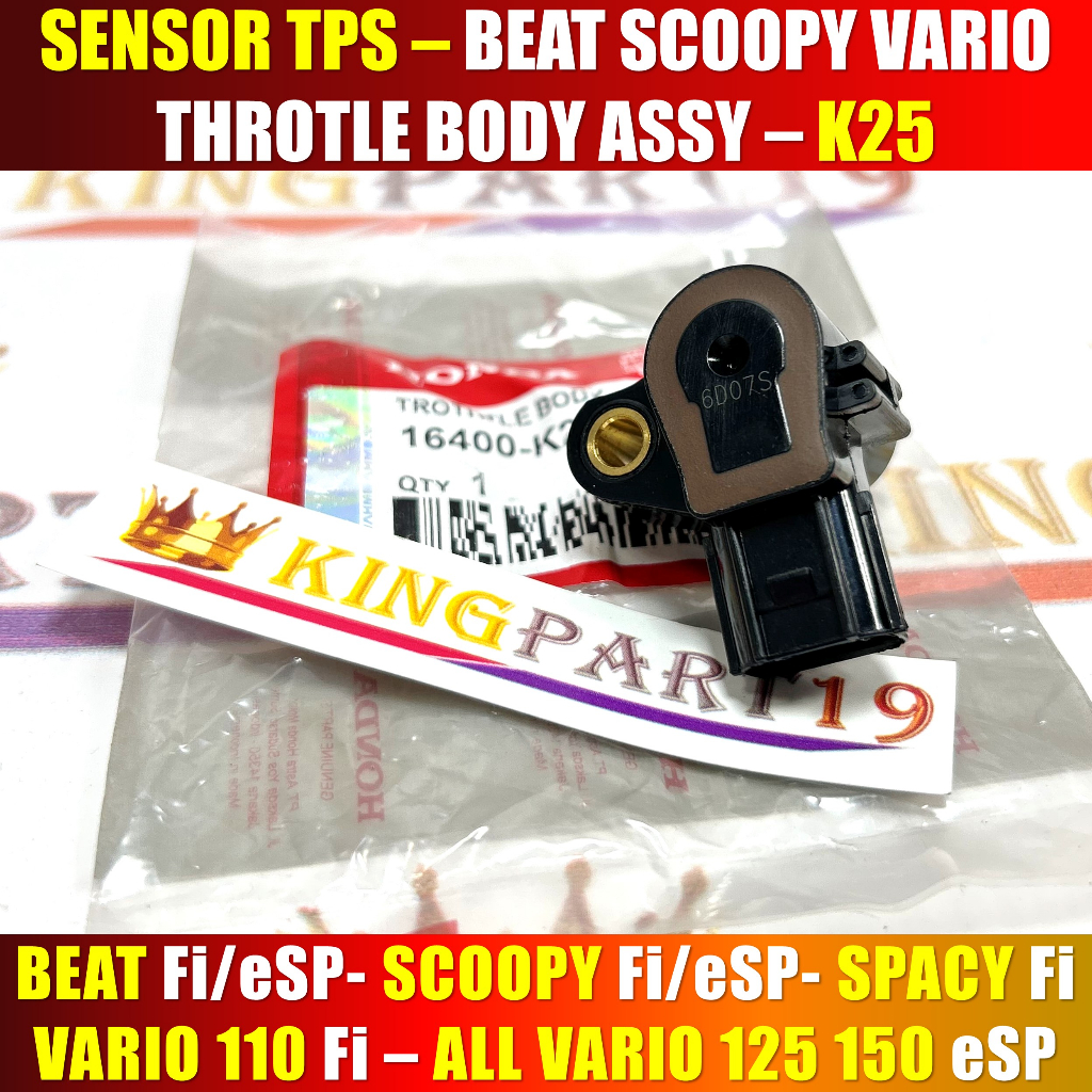 SENSOR TPS BEAT FI VARIO 110 FI SCOOPY FI VARIO 125 VARIO 150 SPACY FI THROTLE BODY ASSY K25