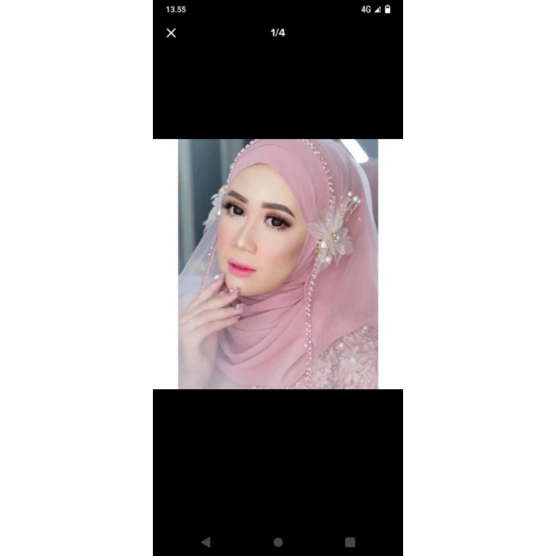 Slayer mutiara Slayer pengantin Slayer wedding Slayer akad Veil mutiara Veil wedding Slayer murah Slayer viral