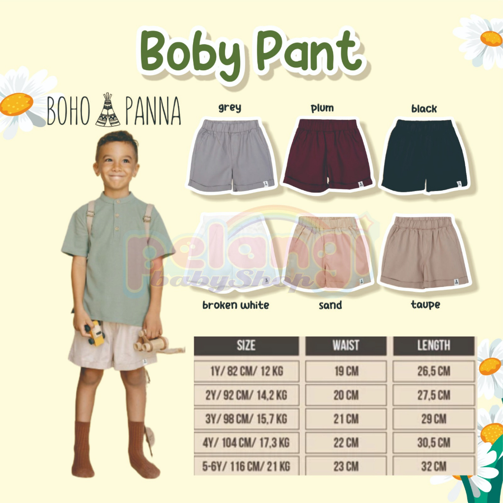 BOHOPANNA | BOHO | BOHO PANNA | BOBBY PANTS | CELANA ANAK LAKI-LAKI