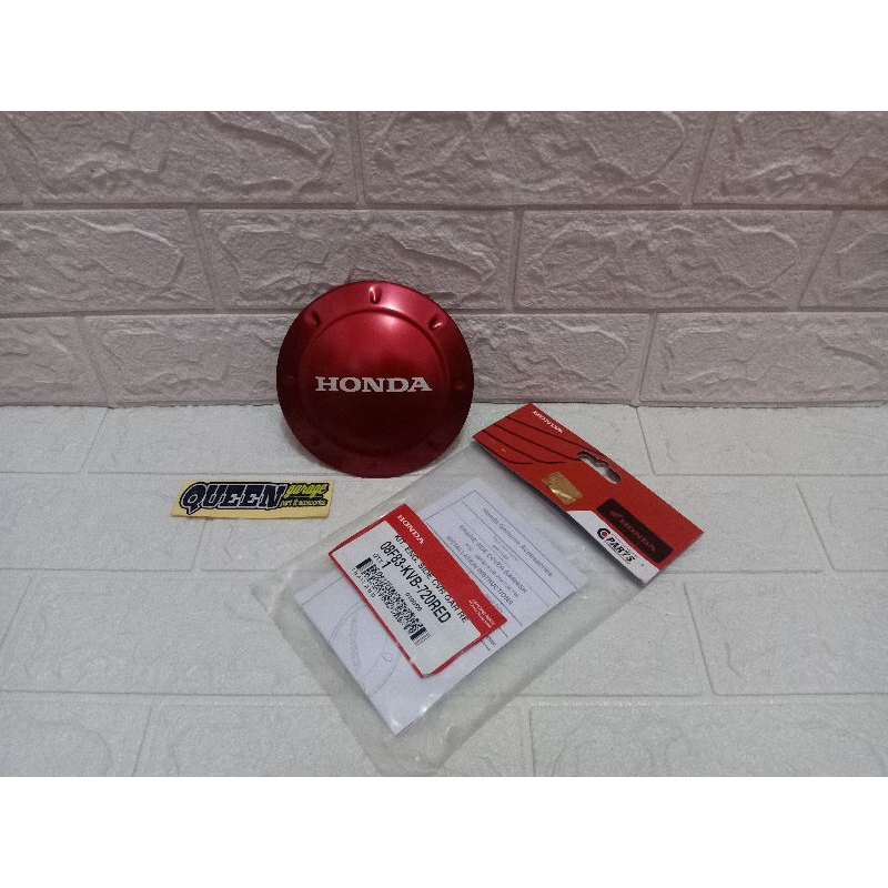 Kit Engine Side Cover Garnish Red Honda Vario110 Karbu 08F83KVB720RED