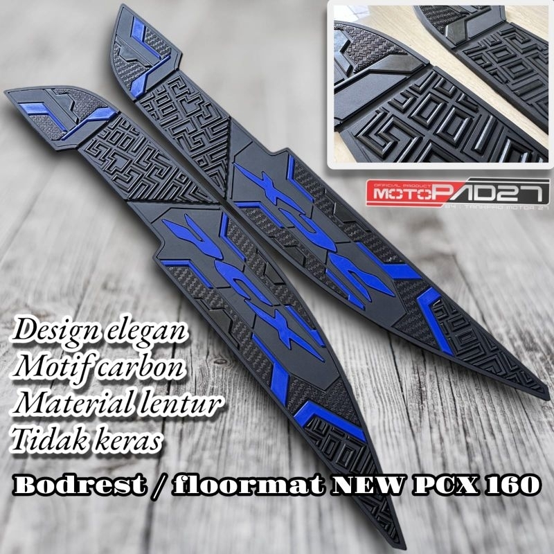 karpet new pcx 160 bordes pijakan kaki pcx 160 premium