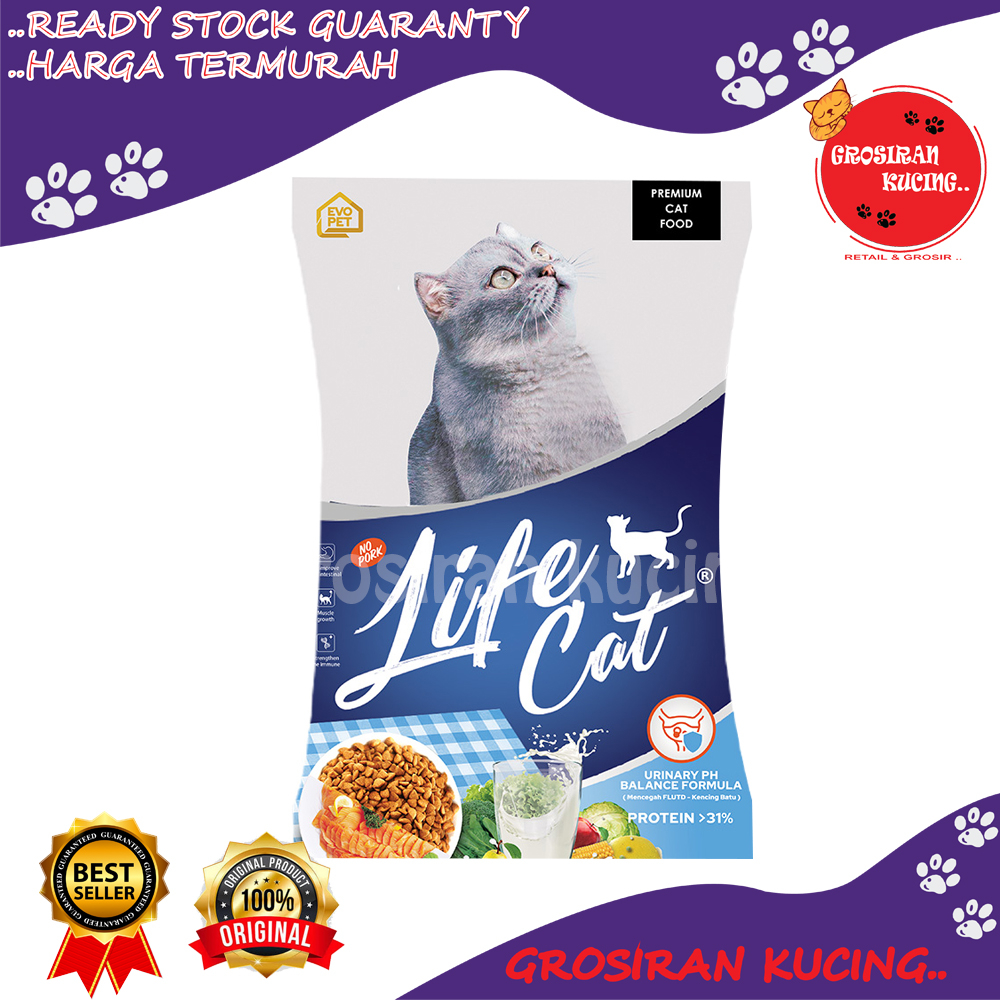 Life Cat Makanan Kucing Kering Premium Dry Food 1Kg