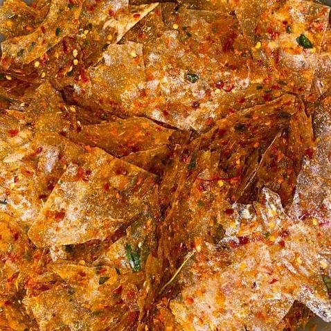 

Piscoklegit_ Jisu Snack Keripik Kaca Pedas Daun Jeruk 250Gr