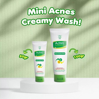 `ღ´ PHINKL `ღ´a̳c̳n̳e̳s̳ Acnes Creamy Wash sabun cuci wajah untuk jerawat facial tidak bikin kering memperbaiki tekstur kulit