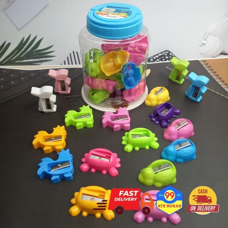 Rautan TOPLES 24pcs/Serutan Pensil/Peruncing Pensil/Urek