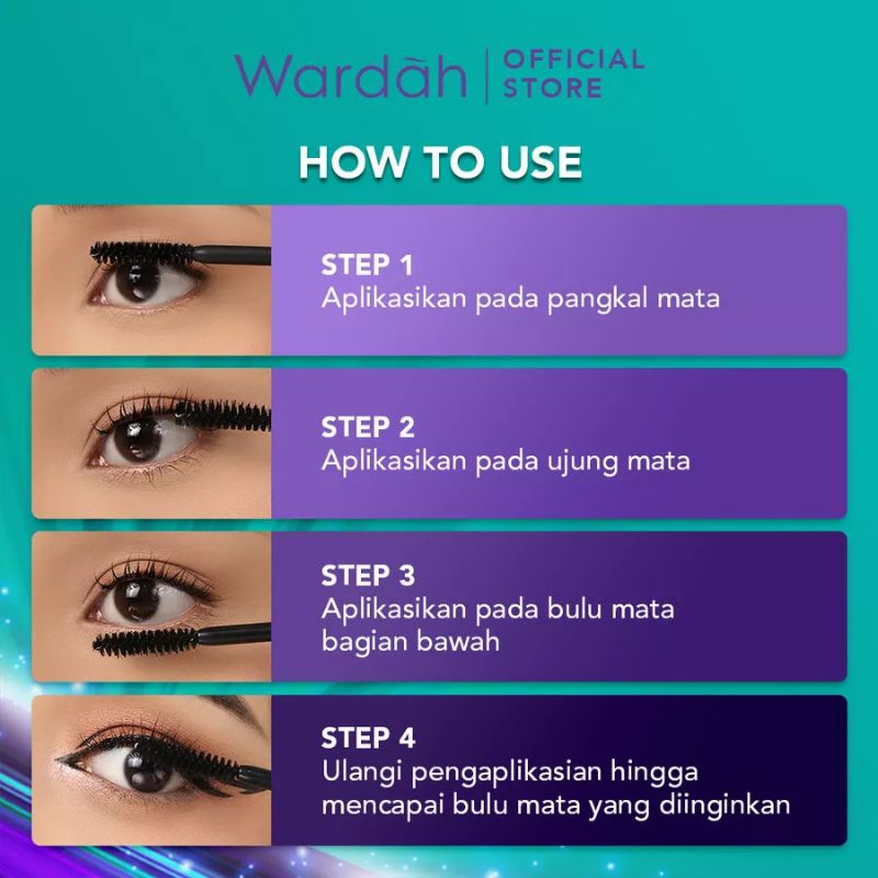 Wardah Eyexpert Aqua Lash Mascara 6g | Mascara