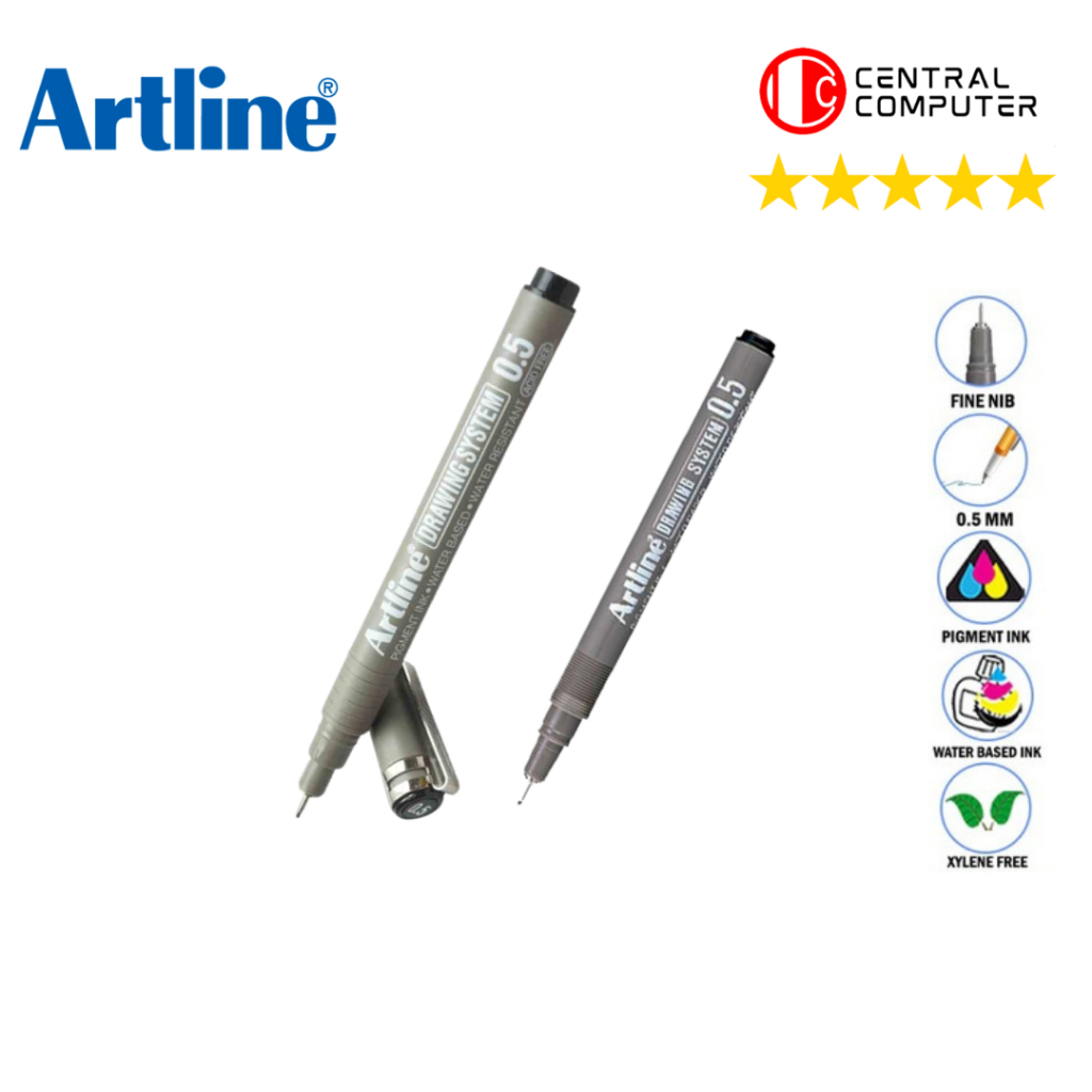 

Artline Drawing 0.5mm EK-235 Hitam - 1 Pcs