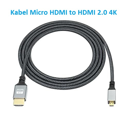 Kabel Micro HDMI to HDMI 2.0 4k UHD High Quality