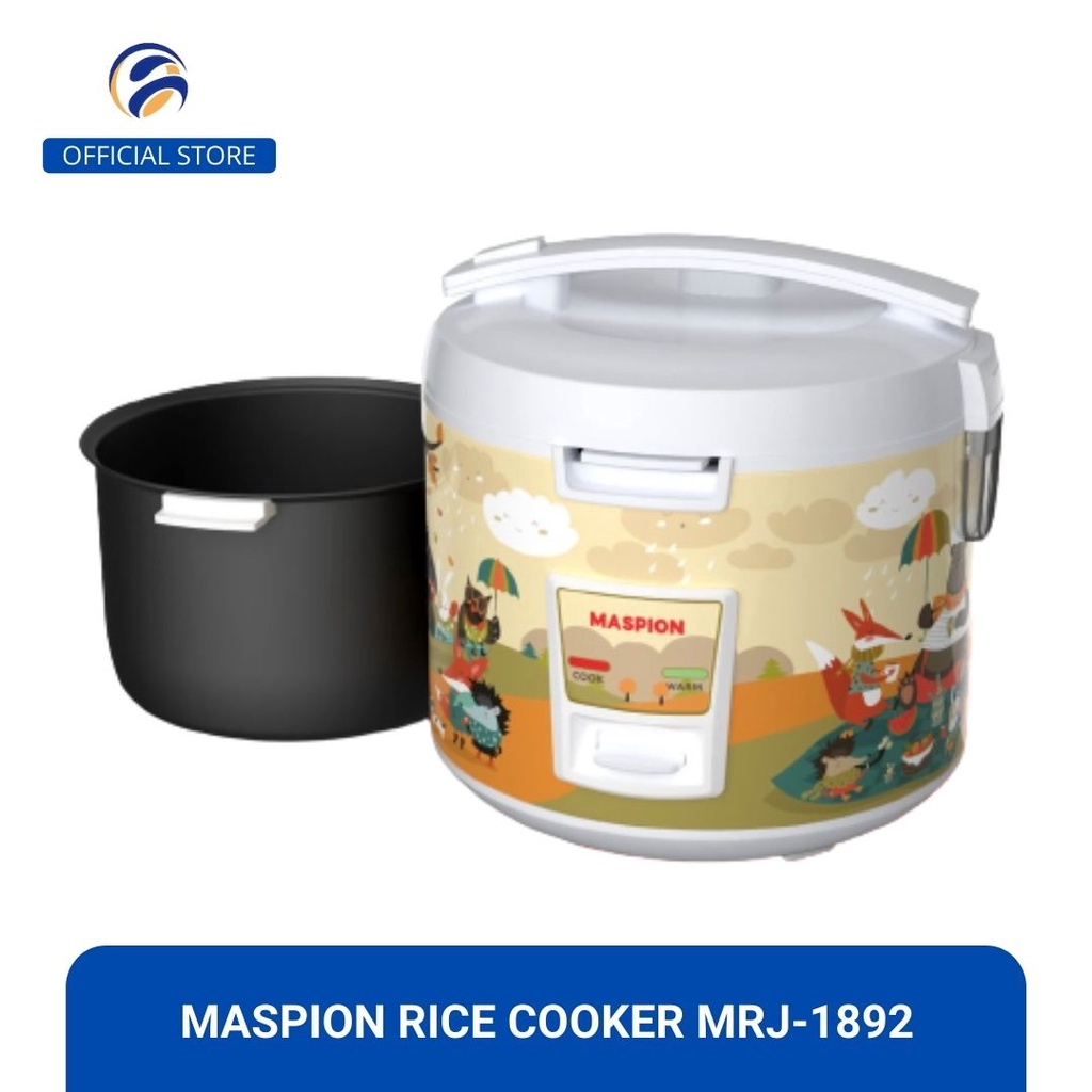 MASPION MAGICOM 1.8 LITER NON STIK MRJ 1892 N MRJ1892N RICE COOKER MASPION MURAH GARANSI RESMI