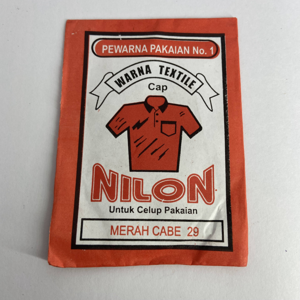 Wenter Wantex NILON Warna MERAH CABE Bubuk Powder Serbuk Wantek Pewarna Textil Kain Pakaian Baju Kao