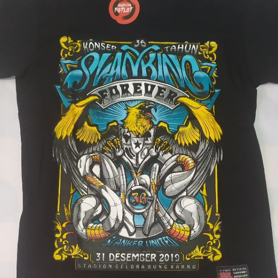KAOS SLANK KONSER 36 TAHUN SLANKING FOREVER - KAOS ANNIVERSARY 36TH SLANK - ORIGINAL DISTRO POTLOT -