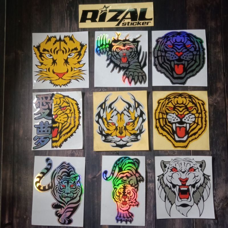 sticker harimau sticker macan cutting sticker