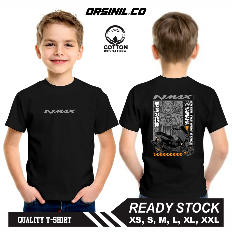 Kaos Baju Anak Otomotif Yamaha Nmax