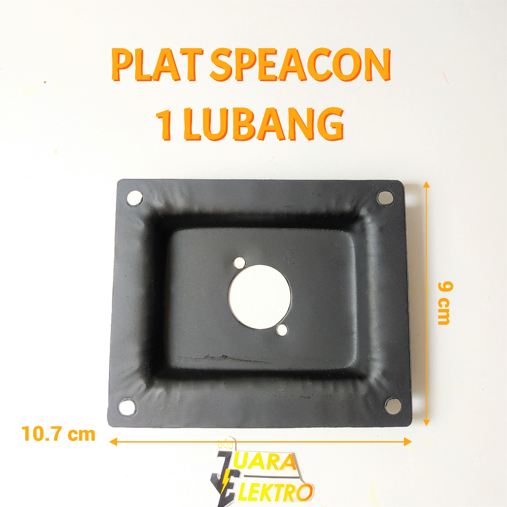 Plat Speacon 1 Lubang Pendek | Plat Spikon Terminal Speaker Besi Besar 1 Lubang Lokal