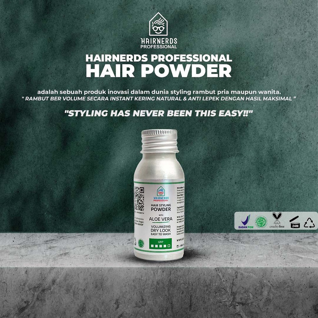 Hairnerds Professional Hair Styling Powder Hair Paste Waterbased Clay Pomade