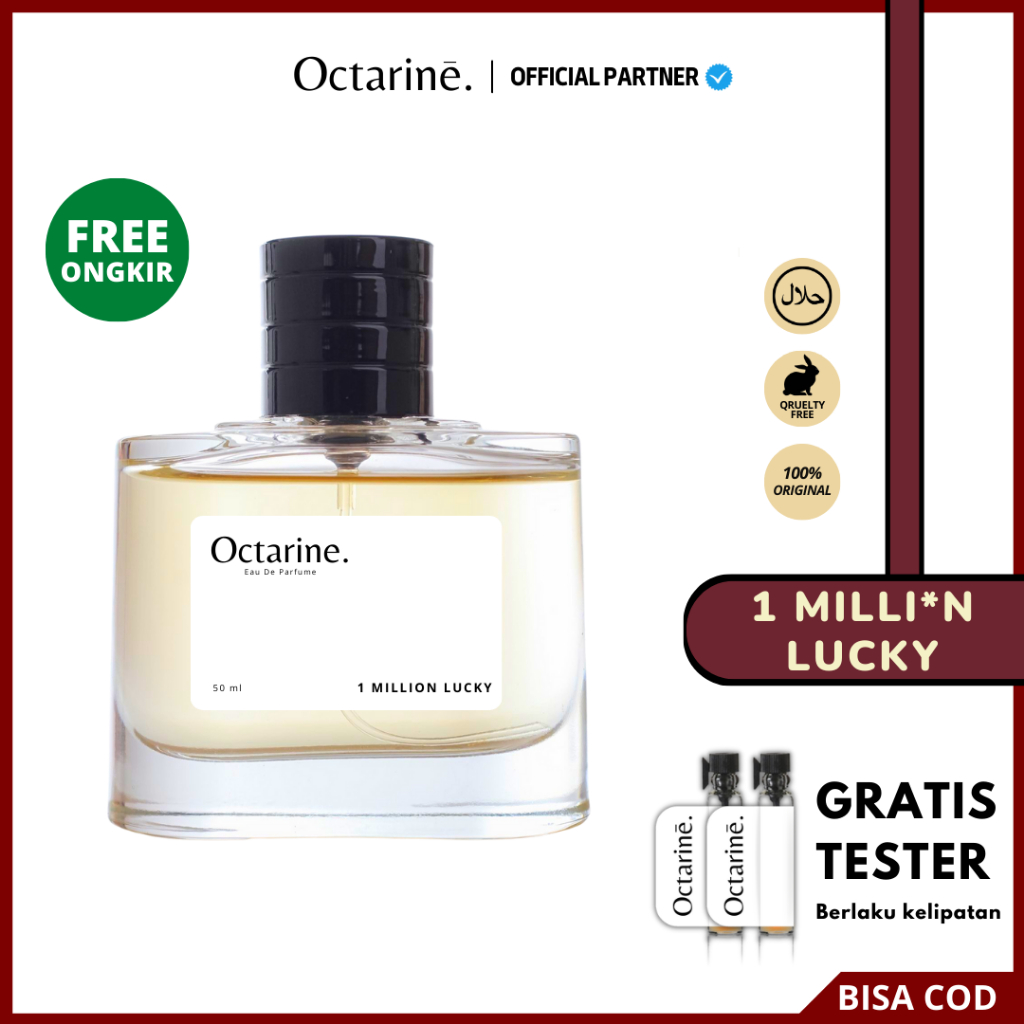 Octarine - Parfum Pria Tahan Lama Aroma Maskulin Elegan Inspired By 1 MILLI*N LUCKY | Parfume Farfum Perfume Minyak Wangi Cewek Cowok Murah Original