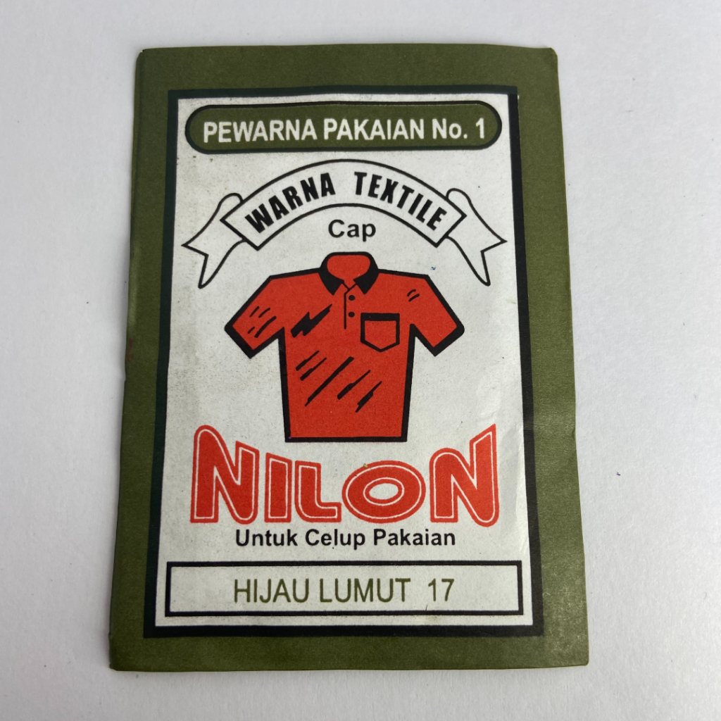 Wenter Wantex NILON Warna HIJAU LUMUT Bubuk Powder Serbuk Wantek Pewarna Textil Kain Pakaian Baju Ka