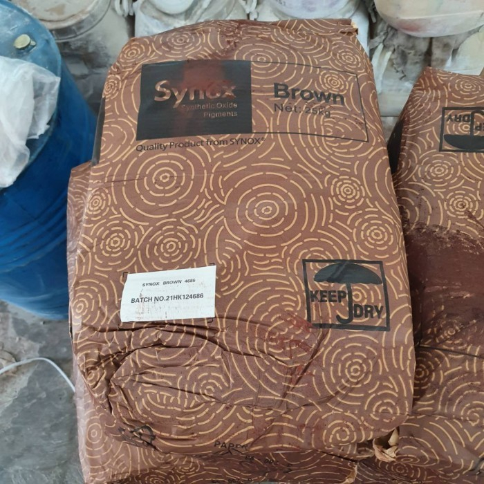 Synox Iron Oxide Brown 25 Kilogram Oker Cokelat