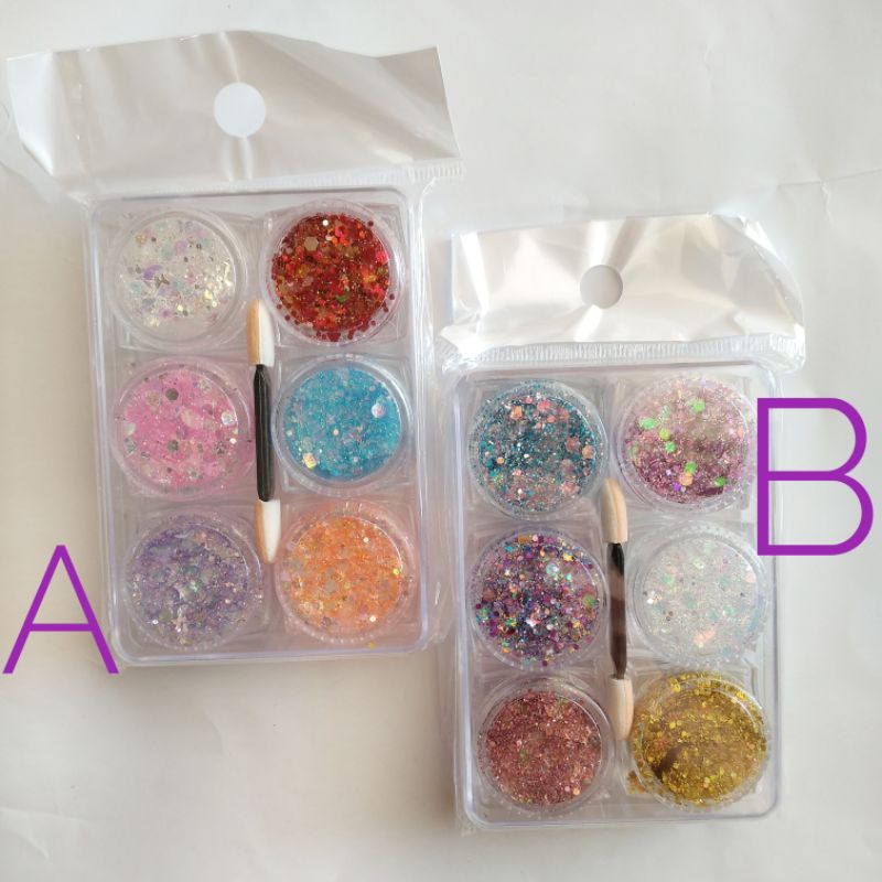 Sequins Mixed Glitter Untuk Hiasan Nail Arts