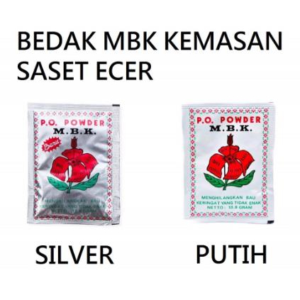 [PER BOX] * NCC * MBK Powder Bubuk Penghilang Bau Keringat Dan Bau Badan M.B.K - Kemasan Sachet