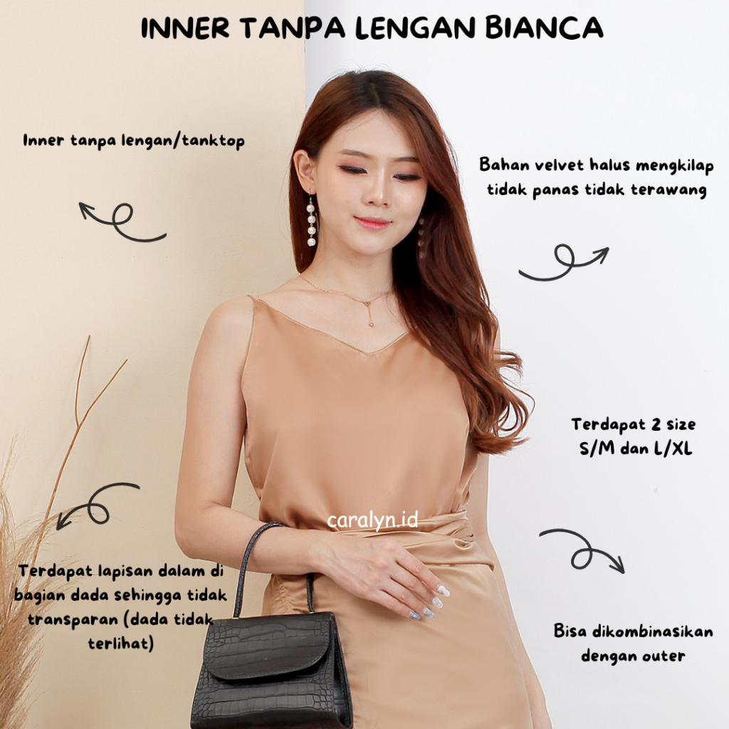 INNER BIANCA INNER V DALAMAN MANSET OUTER INNER VELVET MENGKILAP