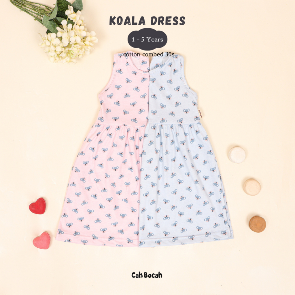 Cah bocah Koala Dress Anak Perempuan