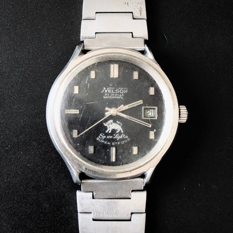 ARLOJI KUNO ORIGINAL SWISS / JAMTANGAN VINTAGE NELSON BUKAN OMEGA