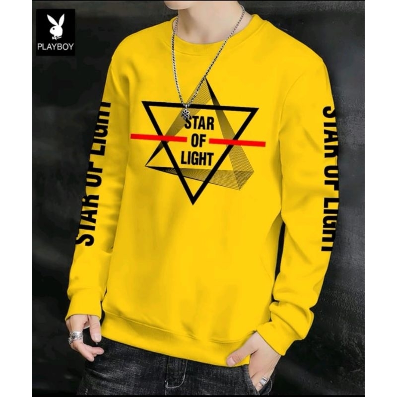 KAOS PRIA ( STAR ) BAJU DISTRO PRIA LENGAN PANJANG MODEL TERBARU