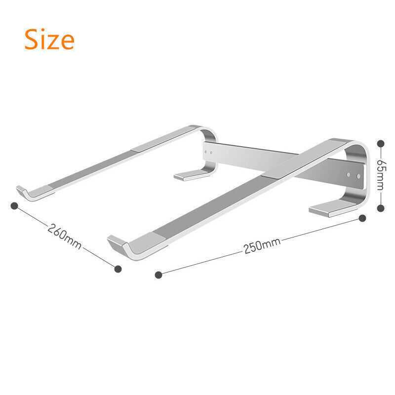 Laptop Stand Portable Base Aluminium Alloy 10-18 Inch Penyangga Laptop Desain Ergonomis Kuat Tahan Lama