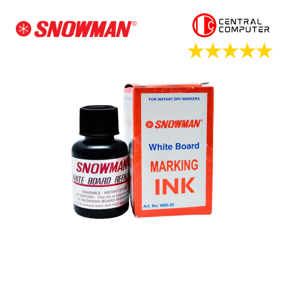 

Tinta White Board Marker Snowman Ink Refill / Isi Ulang