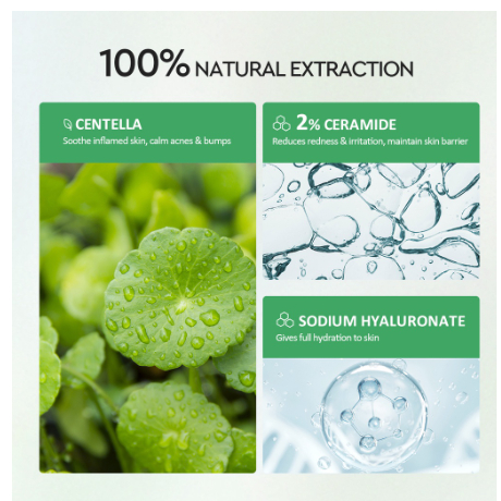 (BPOM) Glad2Glow 2% Centella Ceramide Super Soothing Toner 40ml/ Toner khusus kulit berjerawat/Acne Toner