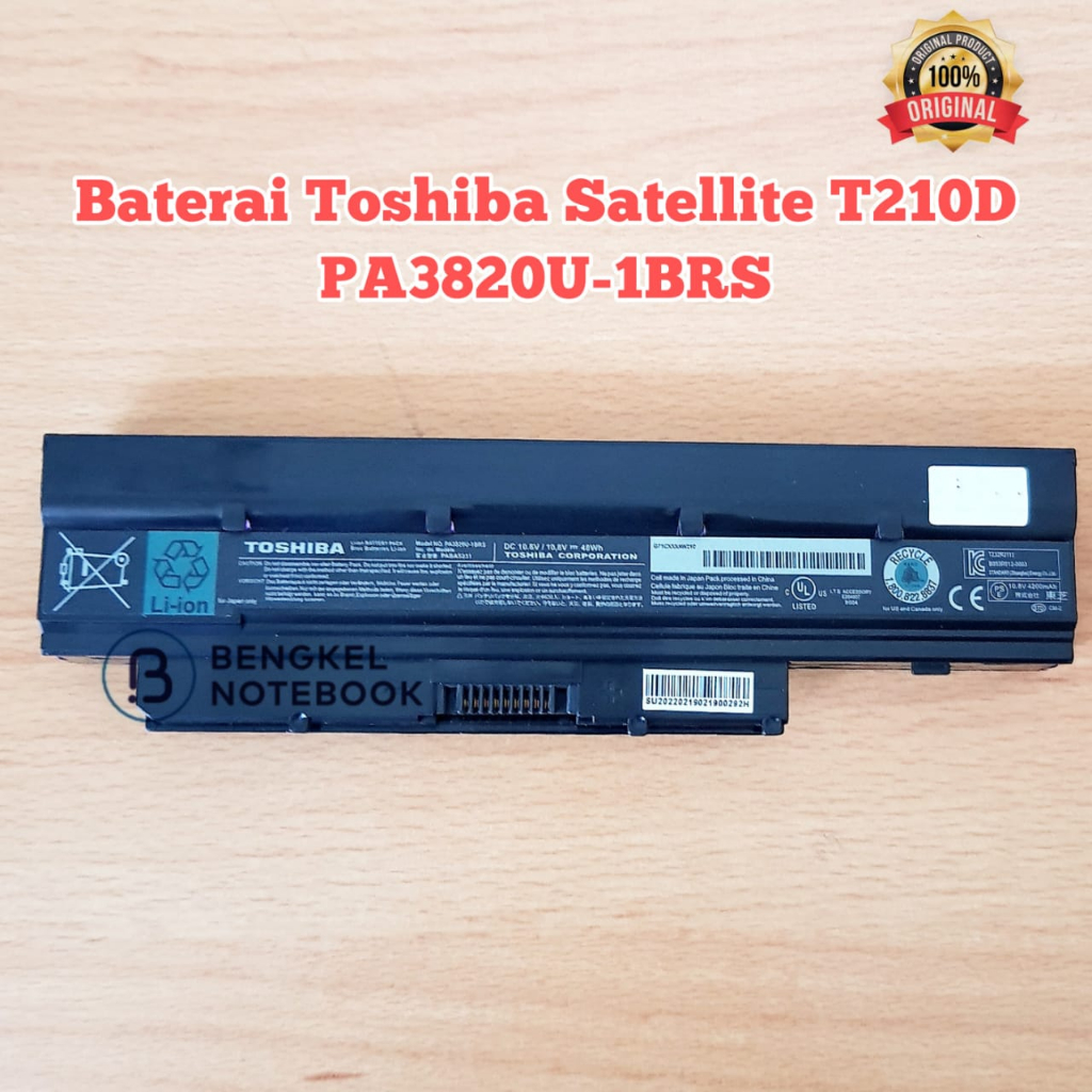 Baterai Toshiba T210D T215D T230 T235 T235D NB520 NB505 NB500 NB525 NB550 PA3820U-1BRS PABAS232 ORI