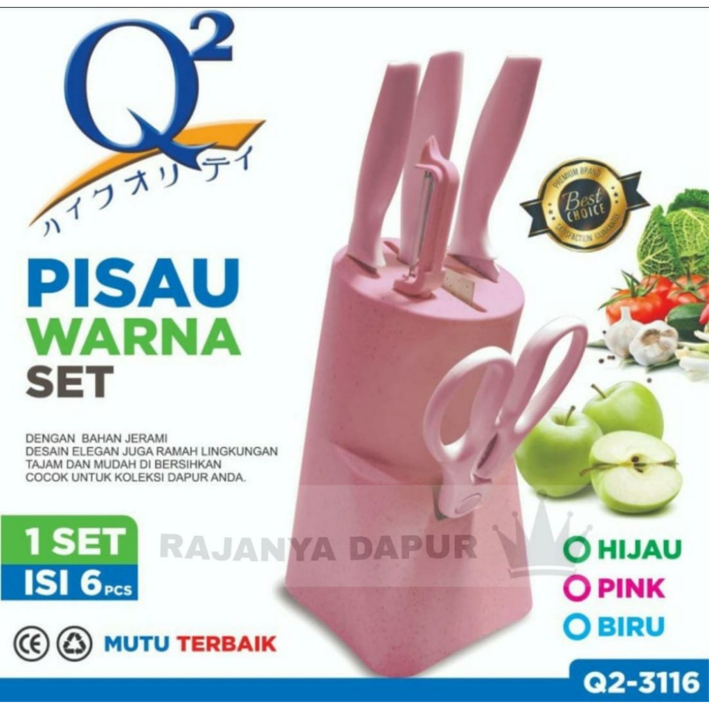 Terbaik Pisau Set Q2 Q013/011P/3116 - Pisau Dapur Set2An