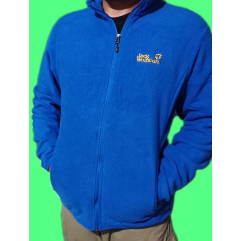 Jaket Jack Wolfskin Pria Biru