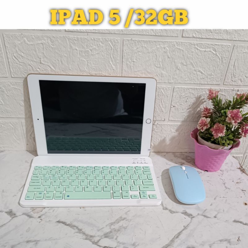 BIG SALE IPAD 5/128GB | WI-FI ONLY | MINUS BY PASS | BONUS KEYBOARD WIRELESS SEKEN ORI