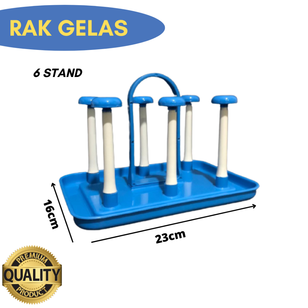 GANTUNGAN GELAS ENTERA - TEMPAT RAK GELAS PLASTIK