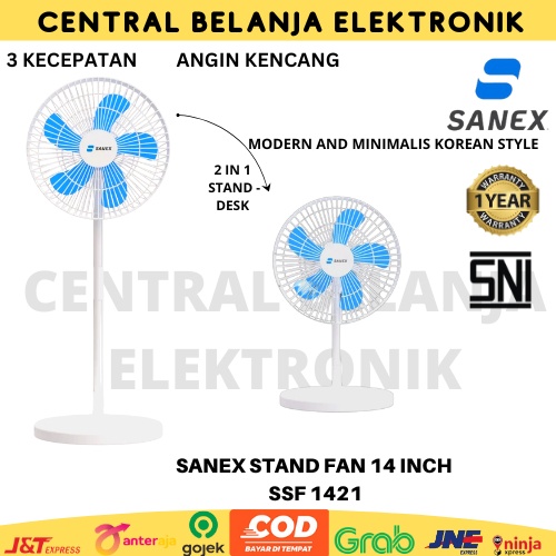 Kipas Angin Berdiri Sanex  / Stand Fan sanex 14 Inch / kipas angin korea