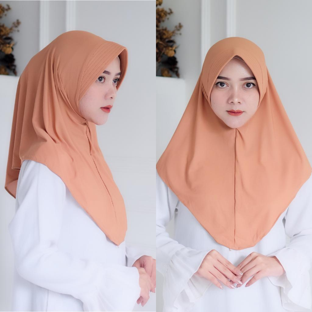 (100rb dapat 10pcs) Bergo Sport Jumbo / Bergo Hamidah size M