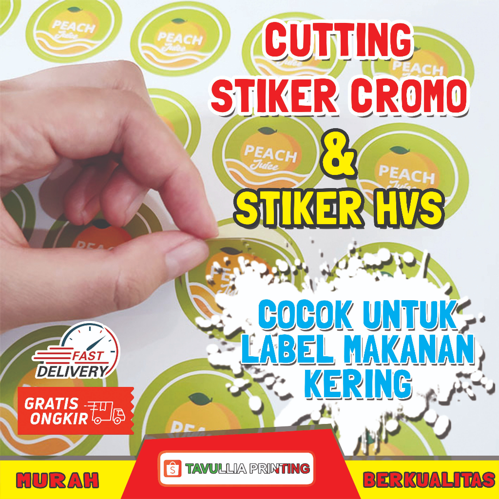 

Cetak Stiker Cromo & Stiker Hvs Kiss Cut ( Setengah Putus ) Design Custom