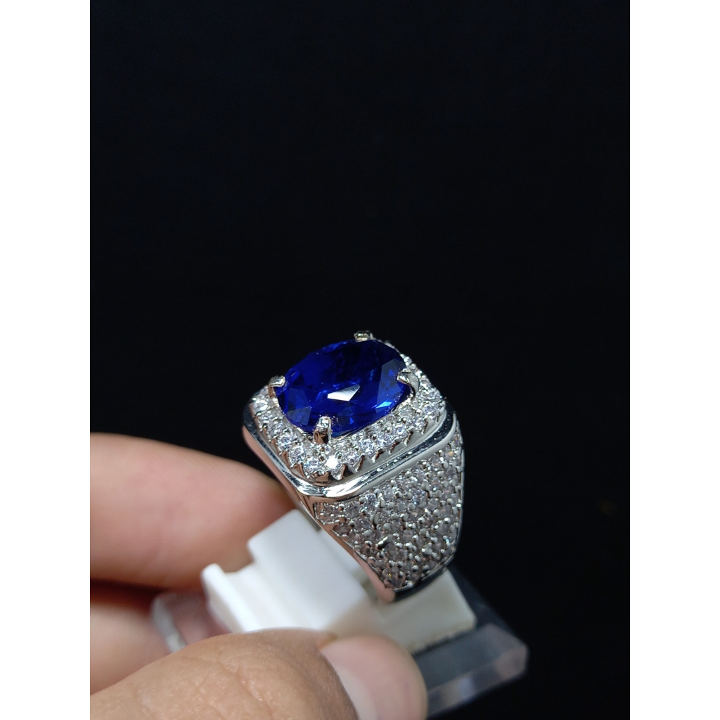 TERLARIS BATU ROYAL KING SAFIR ASLI CATAM TOP QUALITY