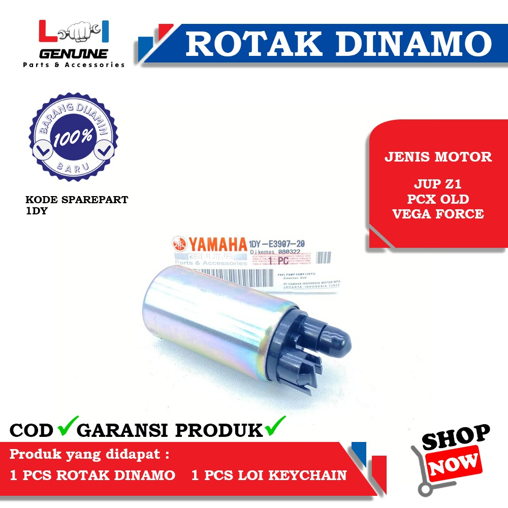 -LOI- ROTAK DINAMO FUEL PUMP JUPITER Z1 VEGA FORCE PCX OLD 1DY